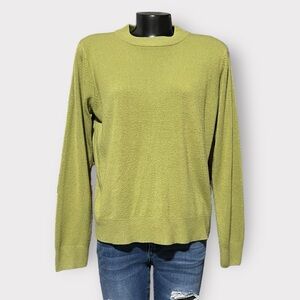 74 Vintage 80s Sweater Green Classic Lightweight Womens Large Soft Retro Auction